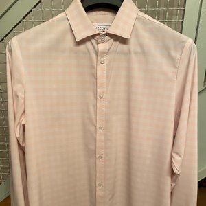 Mizzen + Main Pale Pink Checkered Button Down